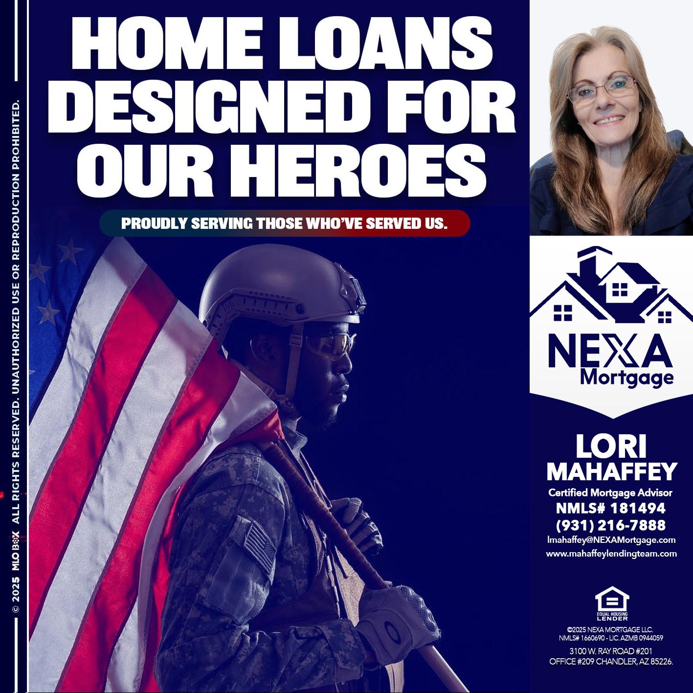 home loans - Lori Mahaffey -Senior Loan Officer, Certified Mortgage Advisor