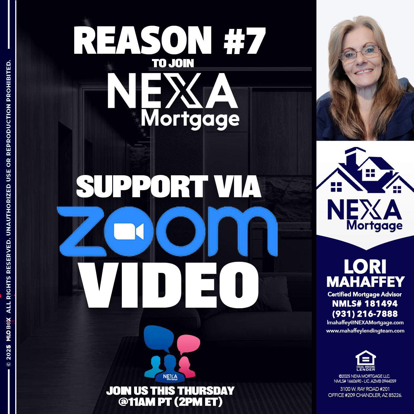 REASON 7 - Lori Mahaffey -Senior Loan Officer, Certified Mortgage Advisor