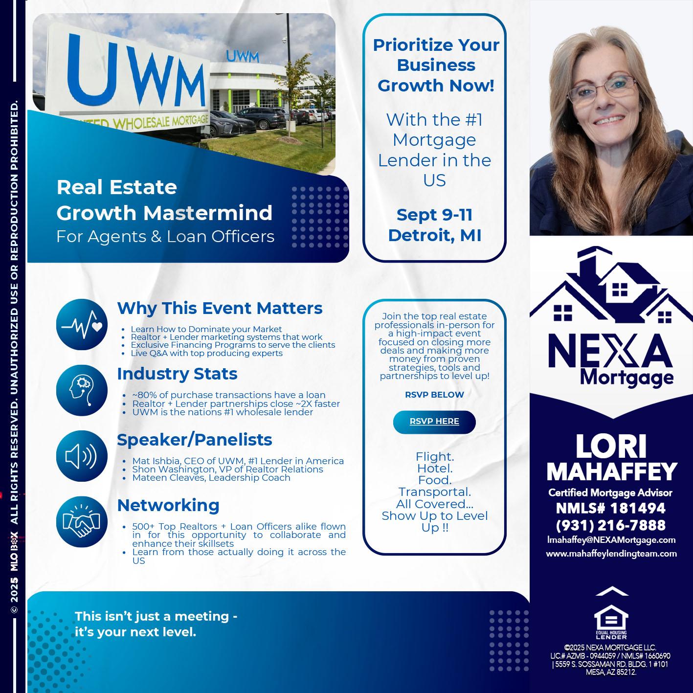 DETROIT TRIP - Lori Mahaffey -Senior Loan Officer, Certified Mortgage Advisor