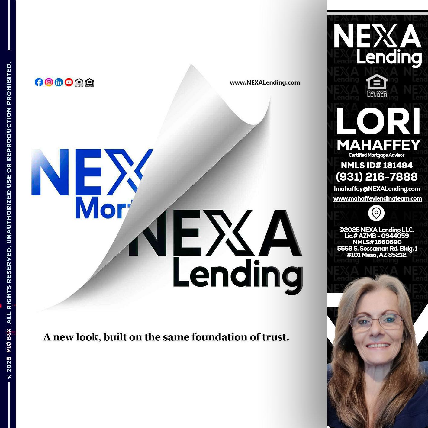 NEXA LENDING - Lori Mahaffey -Senior Loan Officer, Certified Mortgage Advisor