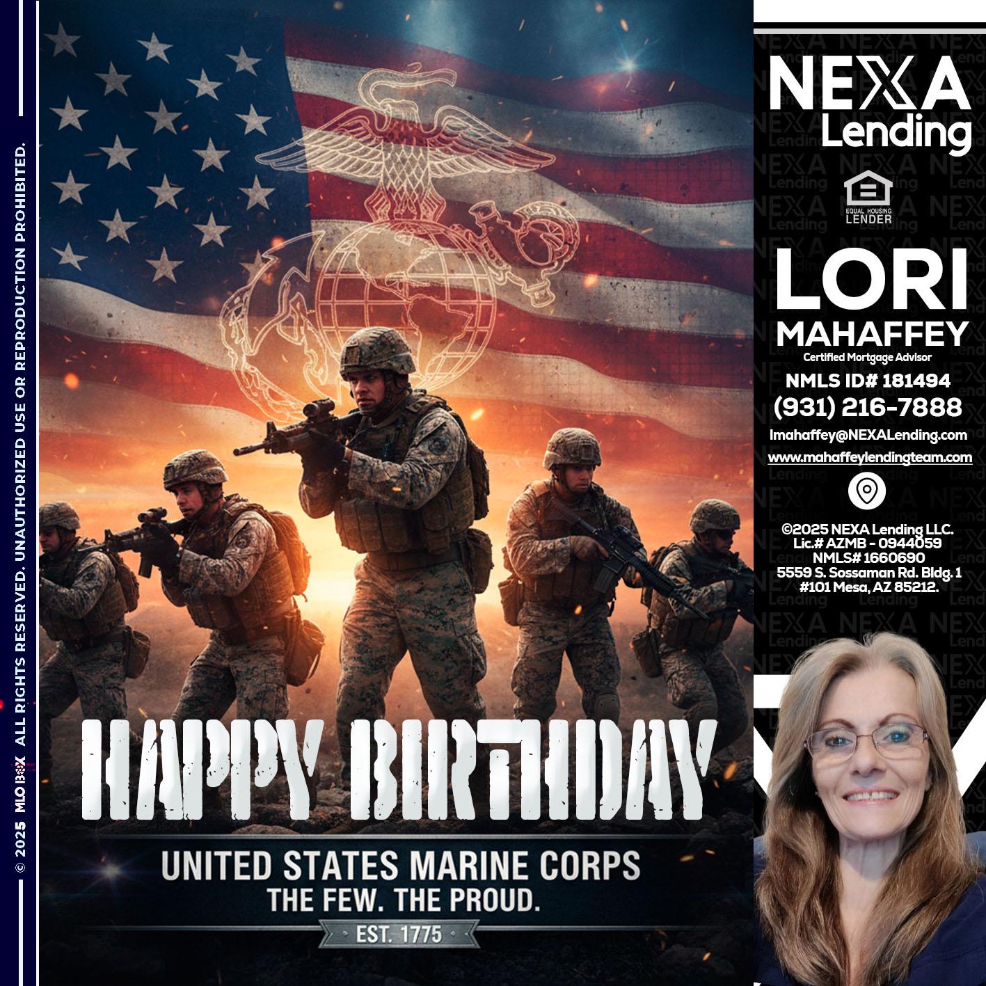 happy birthday - Lori Mahaffey -Senior Loan Officer, Certified Mortgage Advisor