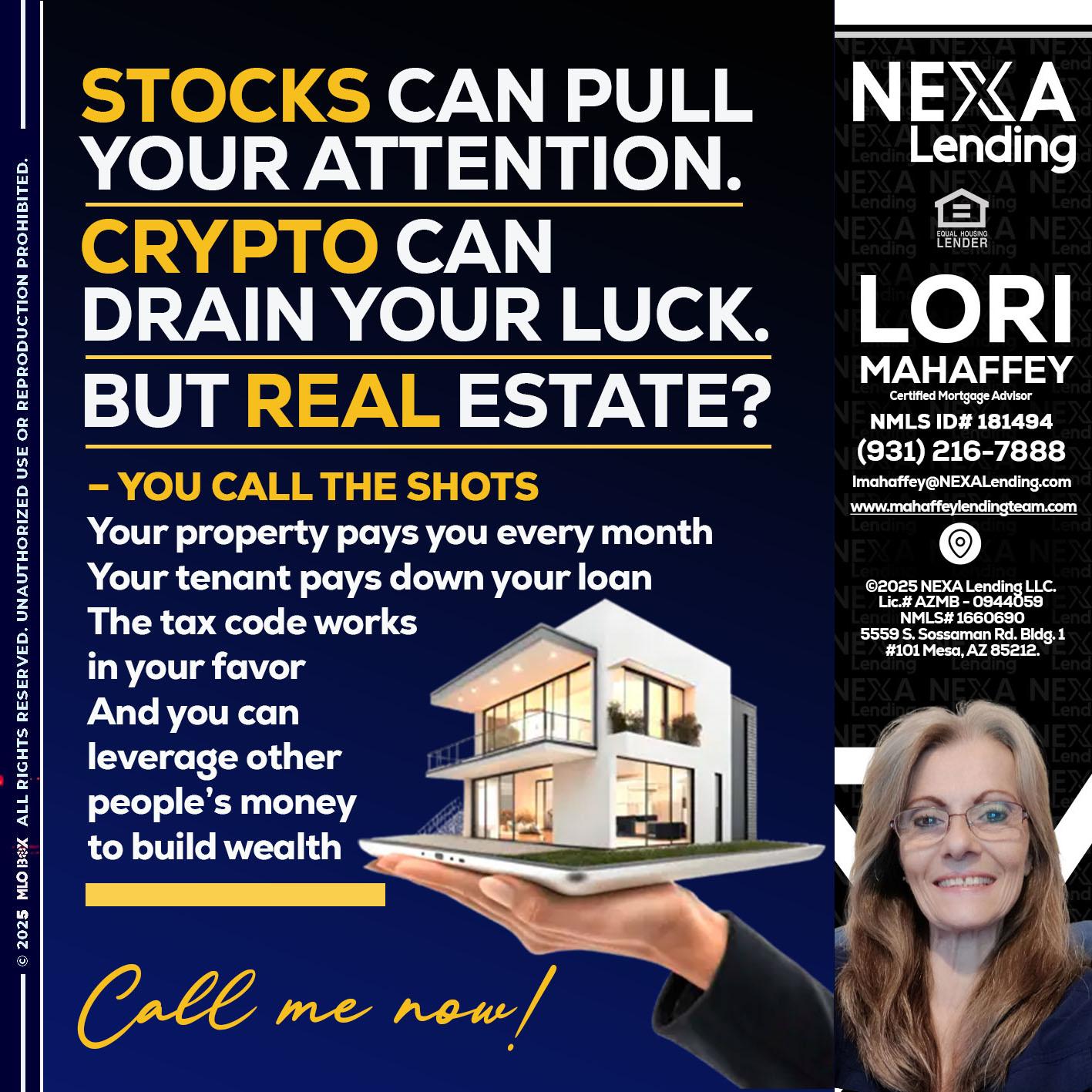 STOCK YOUR - Lori Mahaffey -Senior Loan Officer, Certified Mortgage Advisor