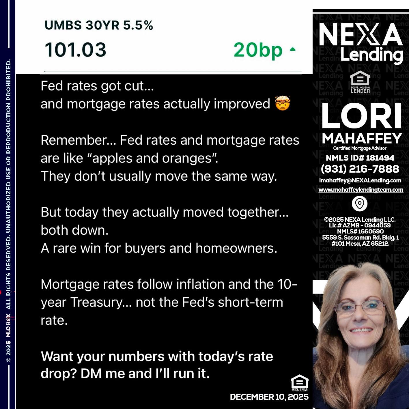 101.3 - Lori Mahaffey -Senior Loan Officer, Certified Mortgage Advisor
