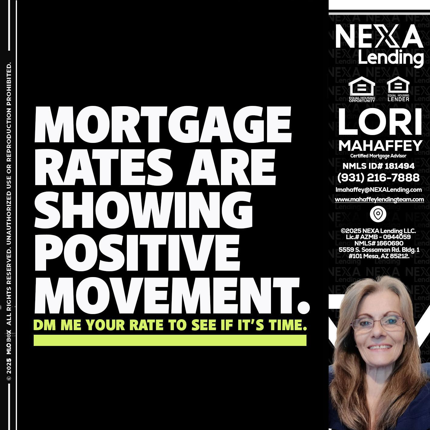 MORTGAGE - Lori Mahaffey -Senior Loan Officer, Certified Mortgage Advisor