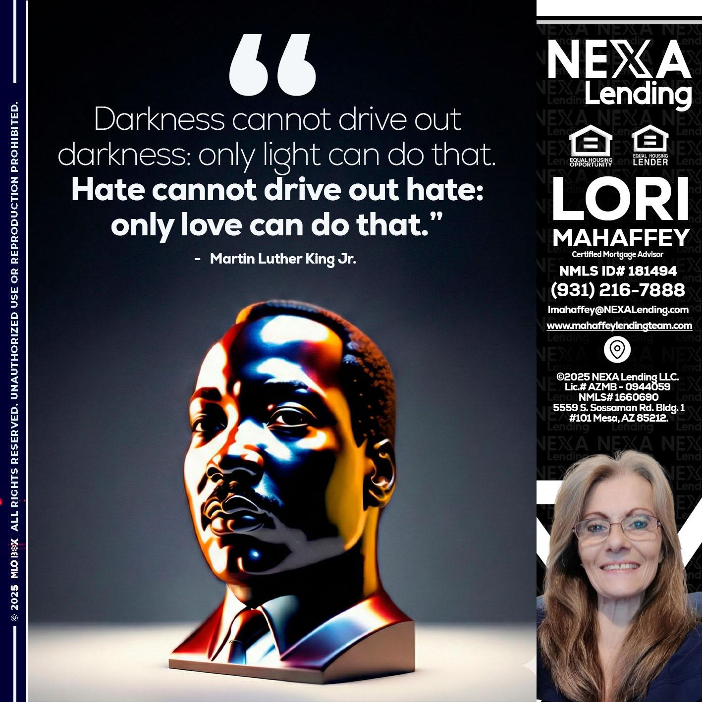MLK 2026 - Lori Mahaffey -Senior Loan Officer, Certified Mortgage Advisor