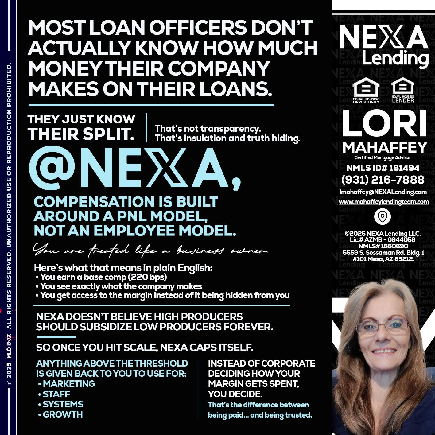 @NEXA - Lori Mahaffey -Senior Loan Officer, Certified Mortgage Advisor