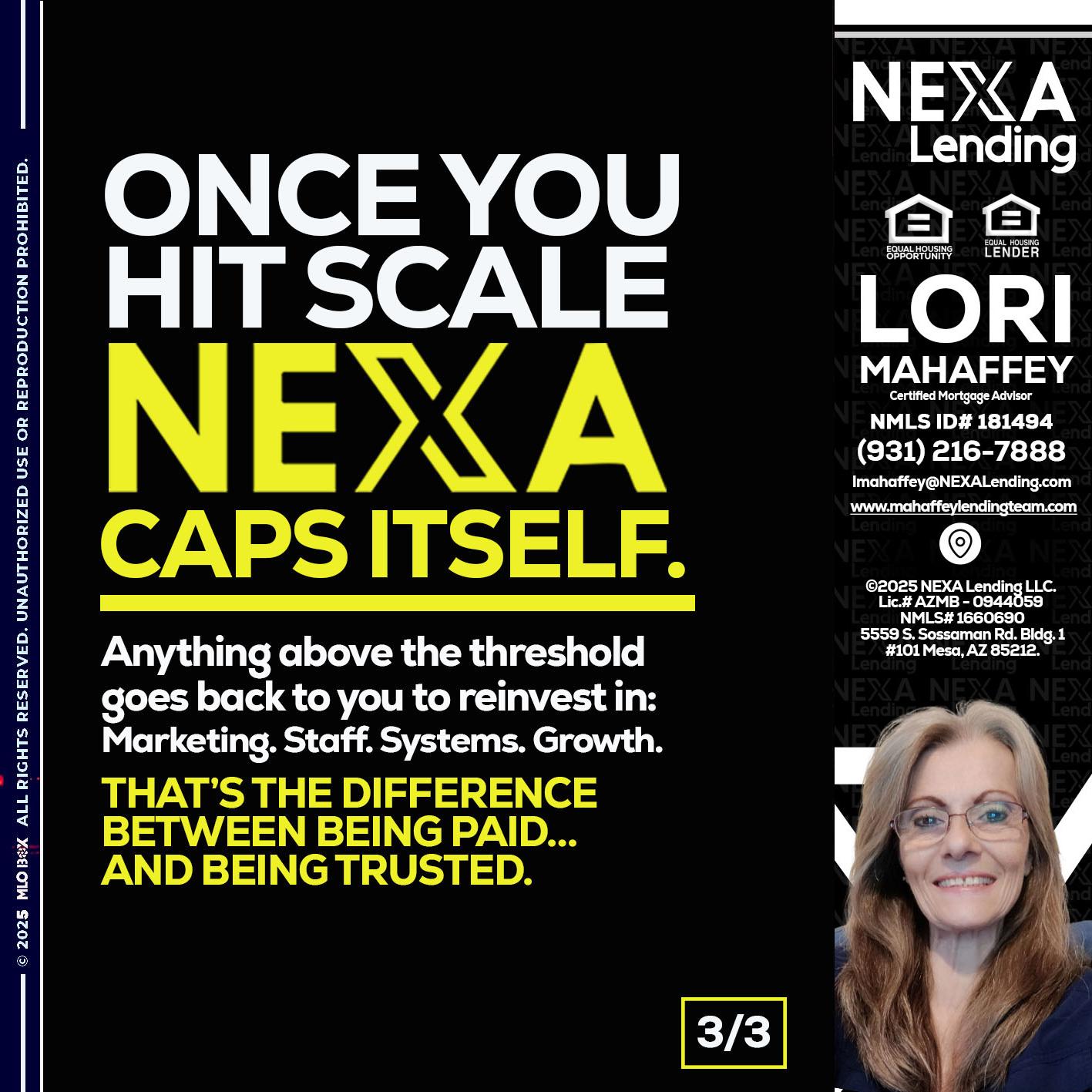 3 OF 3 - Lori Mahaffey -Senior Loan Officer, Certified Mortgage Advisor