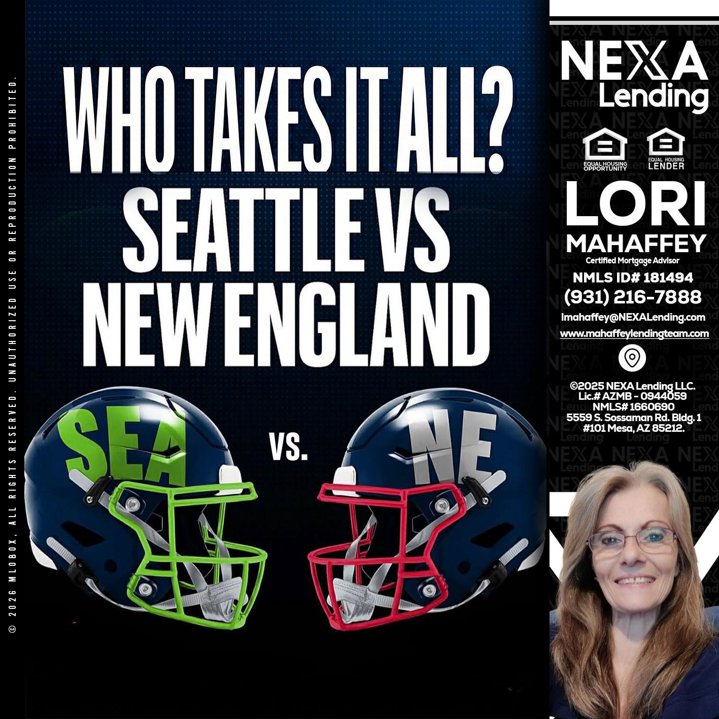 WHO TAKE IT ALL? - Lori Mahaffey -Senior Loan Officer, Certified Mortgage Advisor