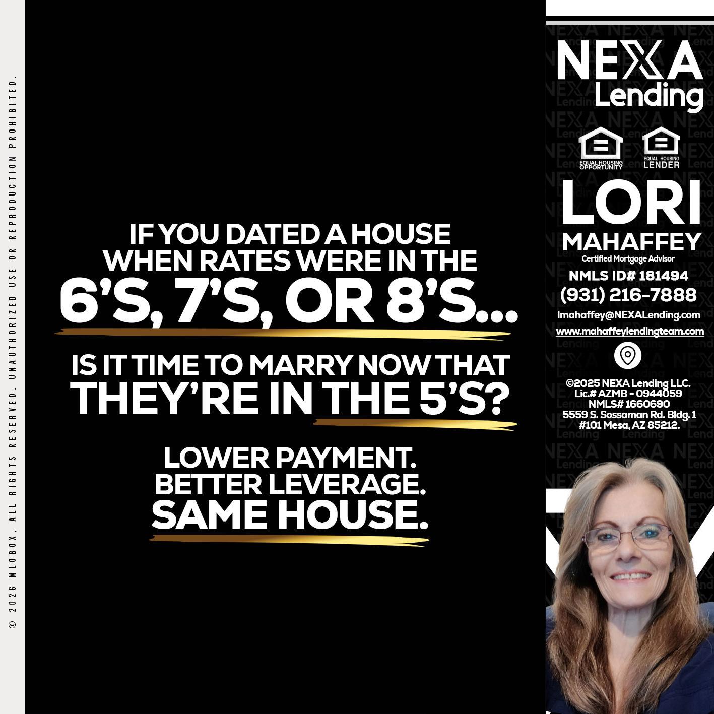 if you dated a house - Lori Mahaffey -Senior Loan Officer, Certified Mortgage Advisor